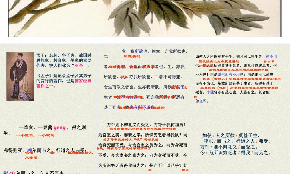 《鱼我所欲也》课件 (2)