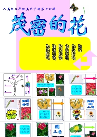 《茂密的花》课件人美版二年级PPT课件