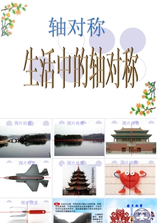 生活中的轴对称