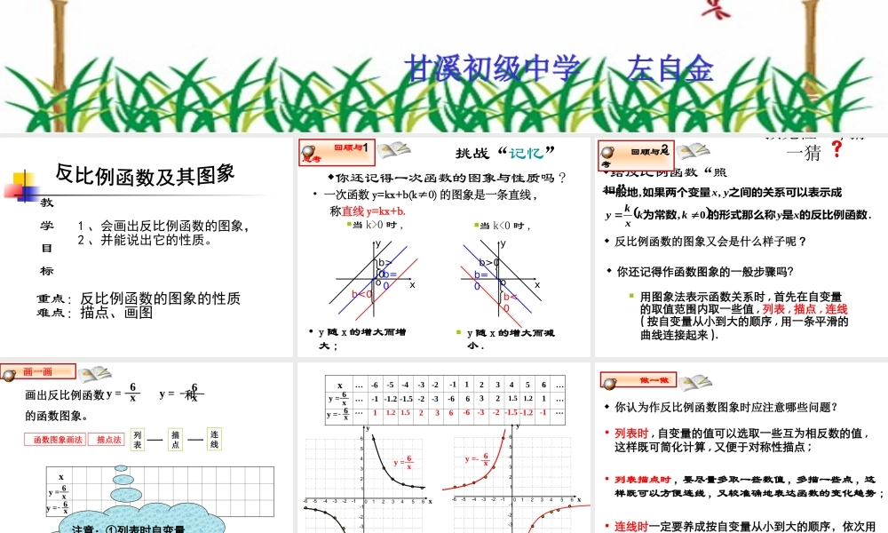 反比例函数的图象和性质()