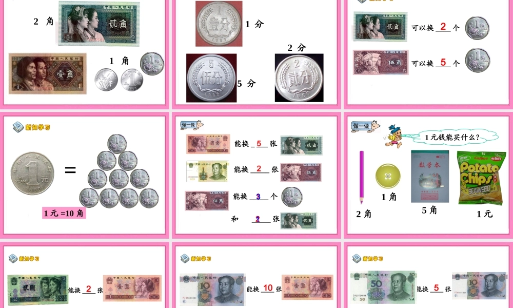 《认识人民币》教学课件