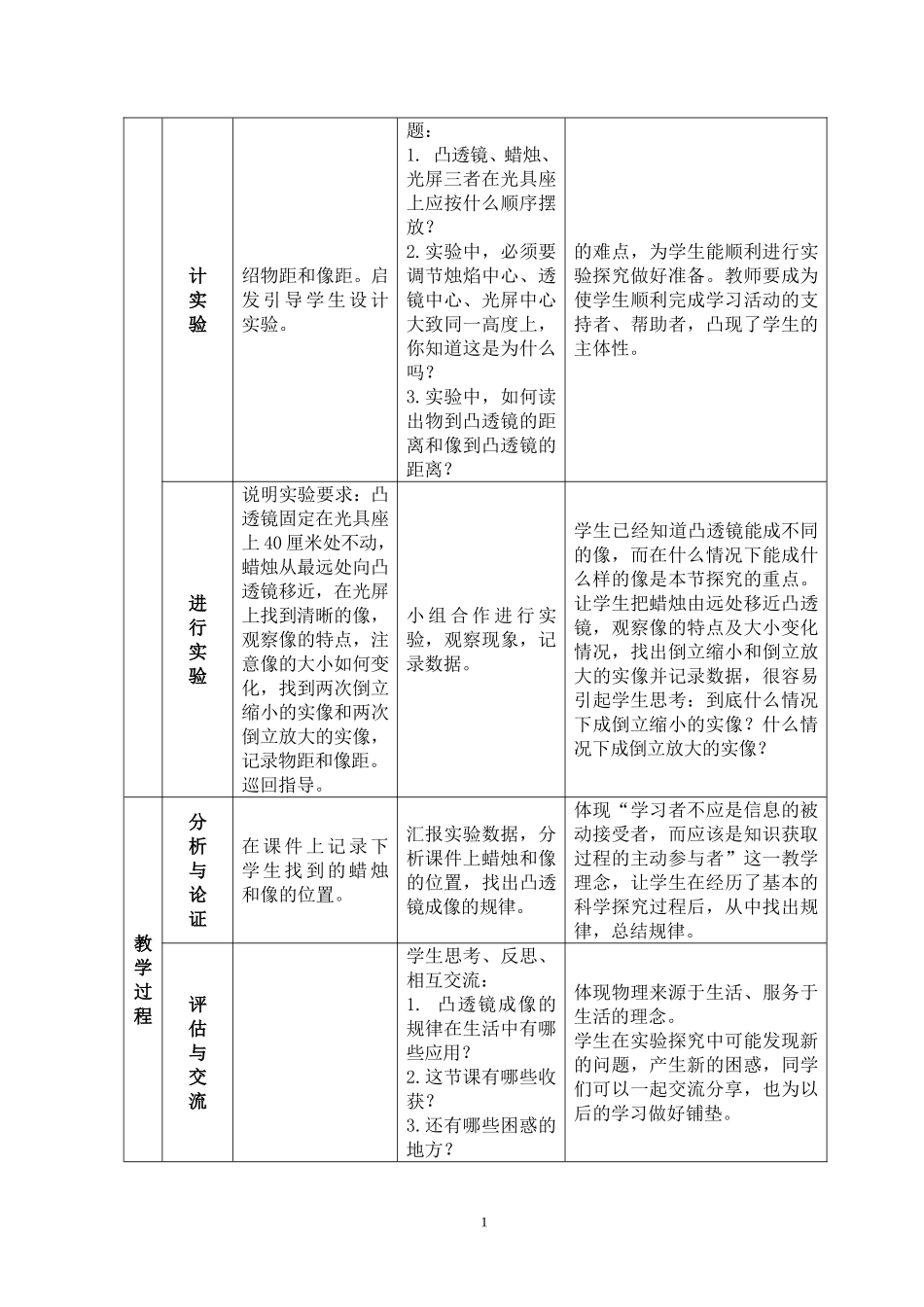 《凸透镜成像的规律》教学设计_第2页