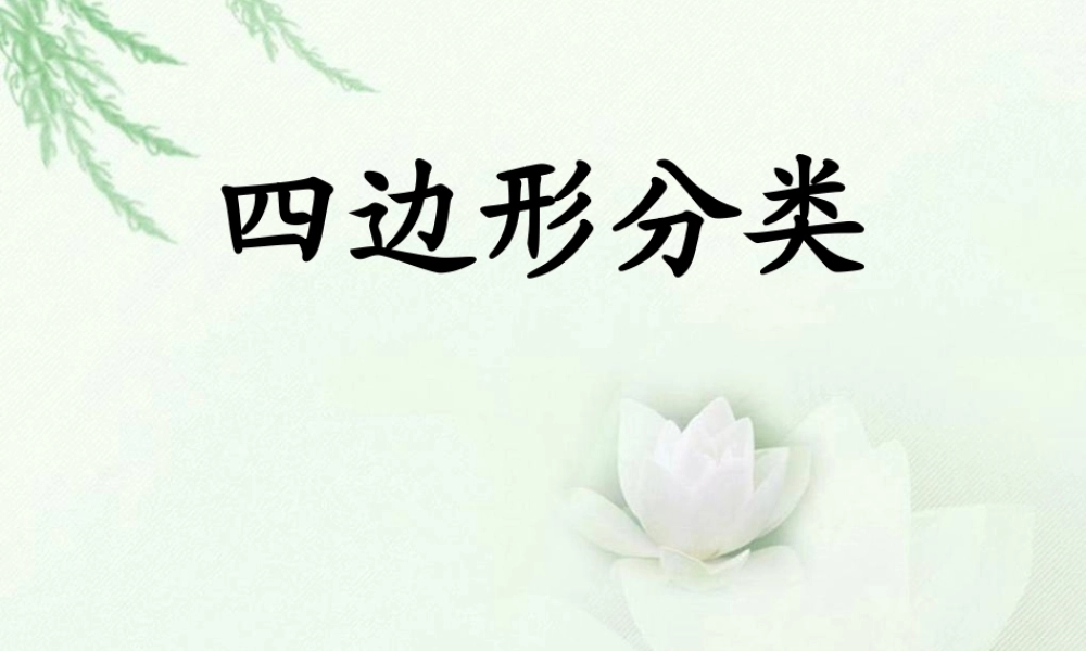《四边形分类》课件