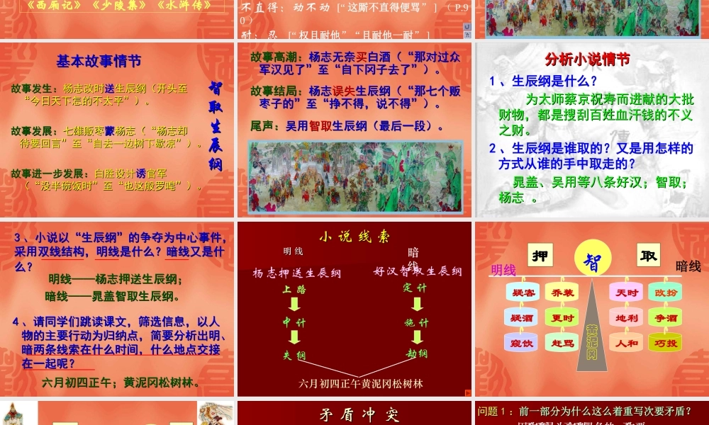 《智取生辰纲》课件