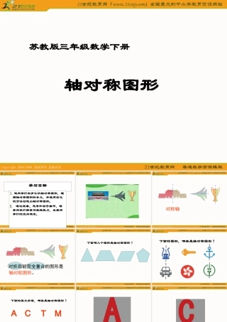 (苏教版)三年级数学下册课件_轴对称图形_10