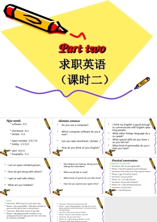 八年级校本口语Lookingforajob2