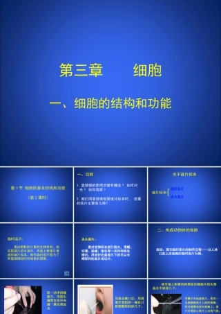 细胞的基本结构和功能