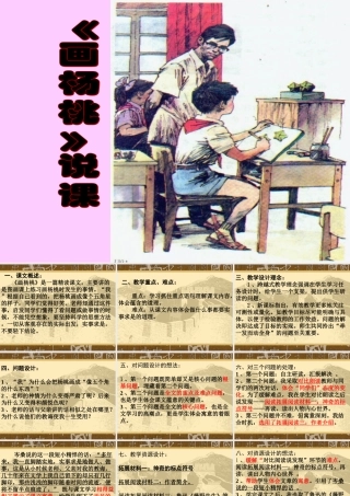 下册第三组第课画杨桃说课课件