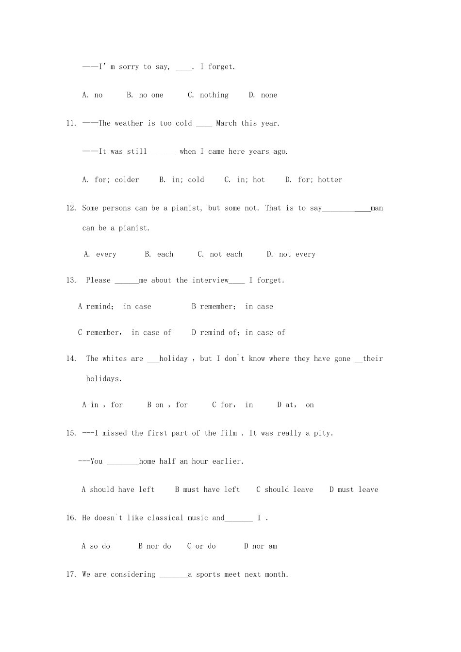 高三英语上学期第三次月考考试卷(职教班)考试卷_第2页