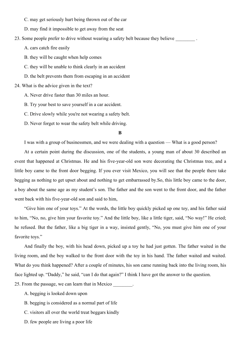 辽宁省辽阳县集美学校高二英语12月月考考试卷(PDF)考试卷_第2页