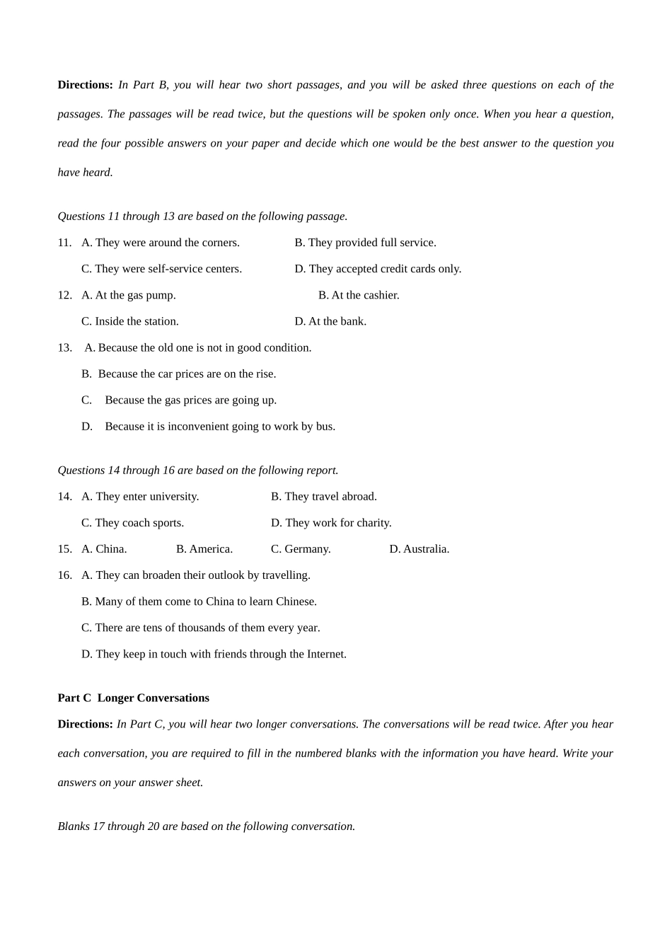 第一学期上海市徐汇区高三英语学科期末学习能力诊断卷考试卷_第2页
