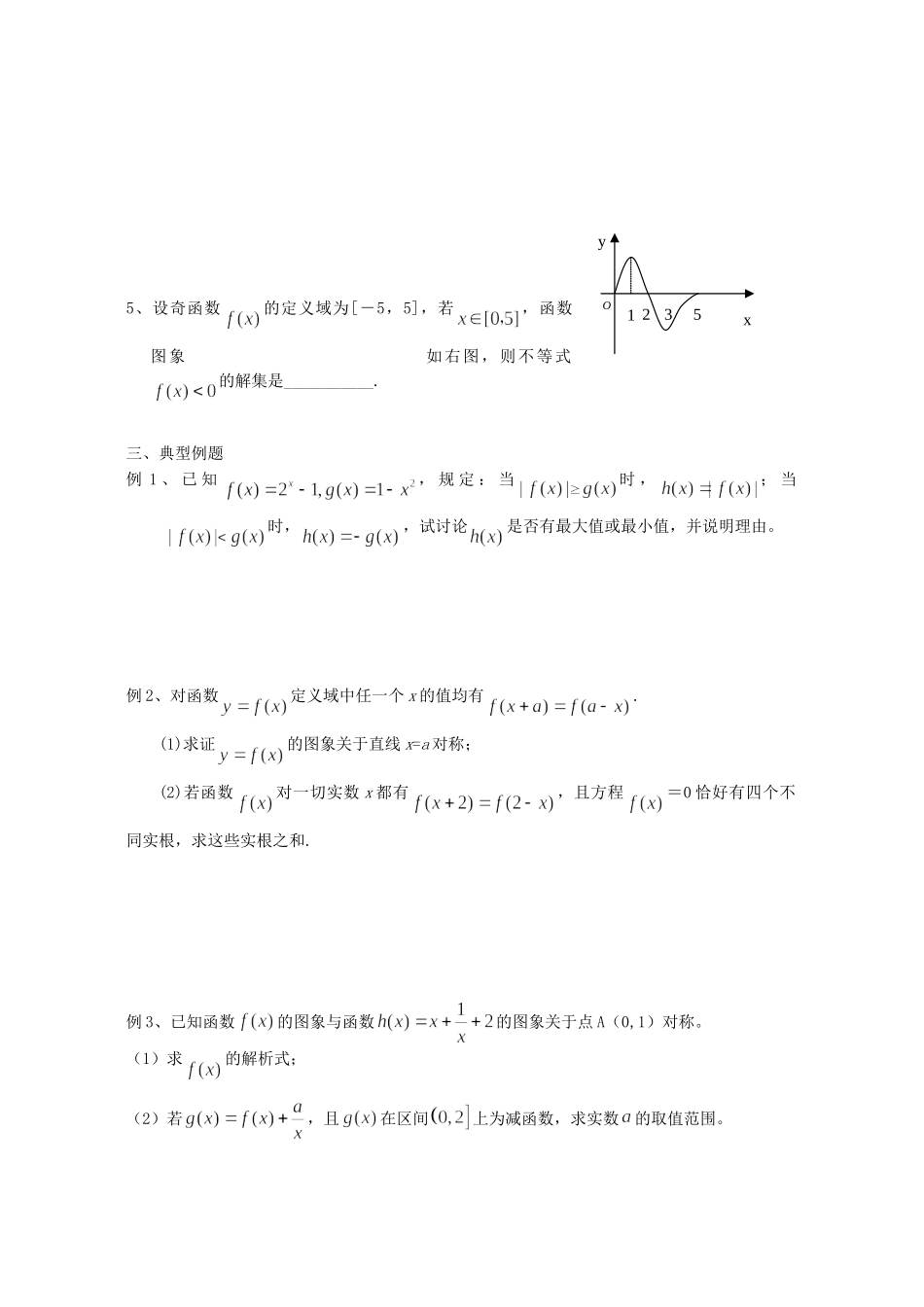 高三数学第二轮复习讲义 函数的图象考试卷_第2页