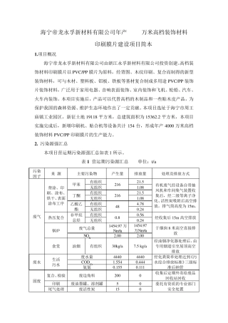 (2012.09)年产4000万米高档装饰材料PVCPP印刷膜片建设项目