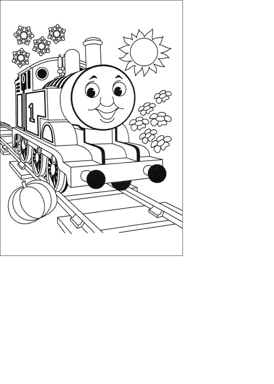 (39张)幼儿涂色画(托马斯火车和朋友篇),打印出来来可以给孩子涂色_第1页