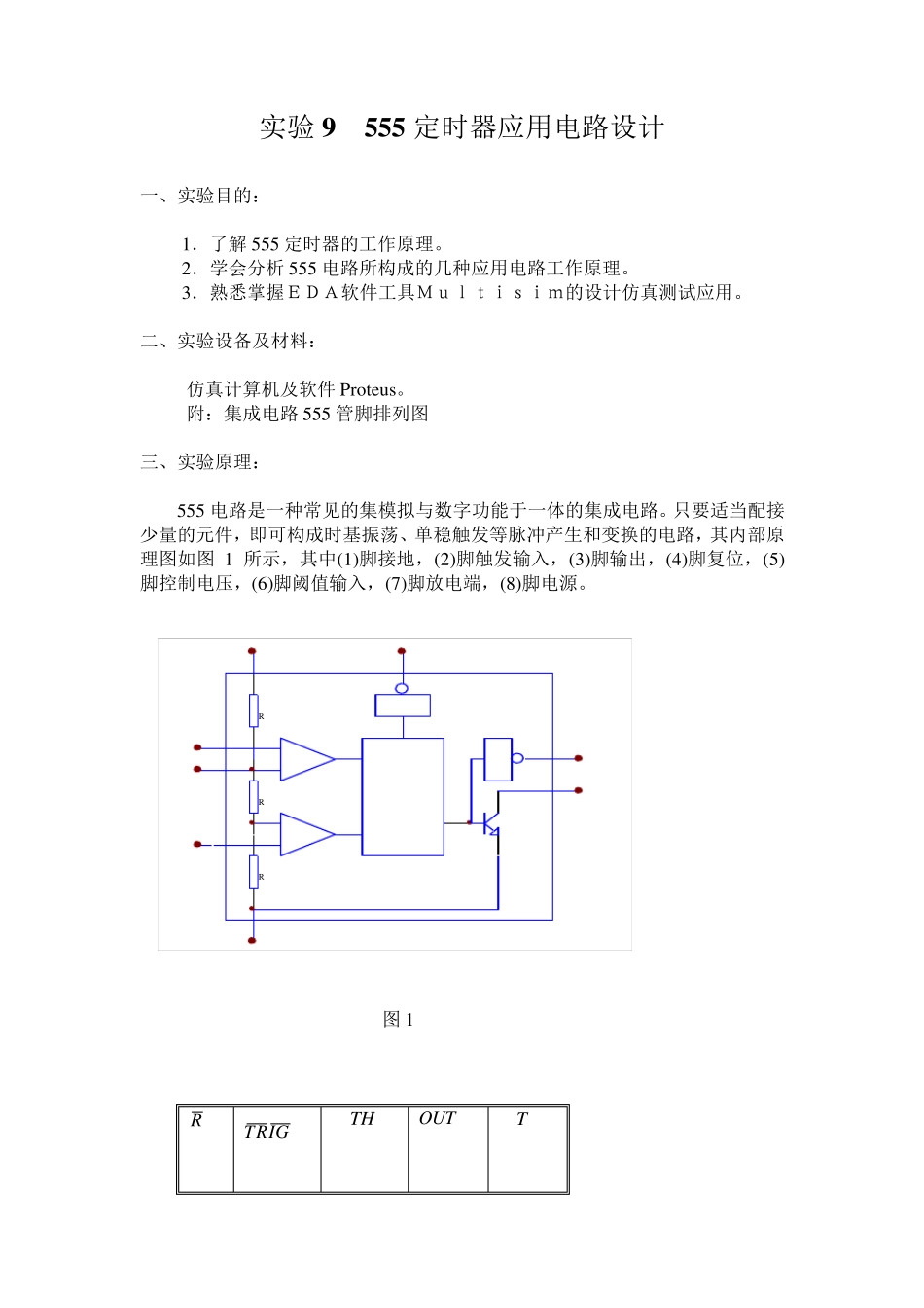 (Proteus数电仿真)555电路应用_第1页