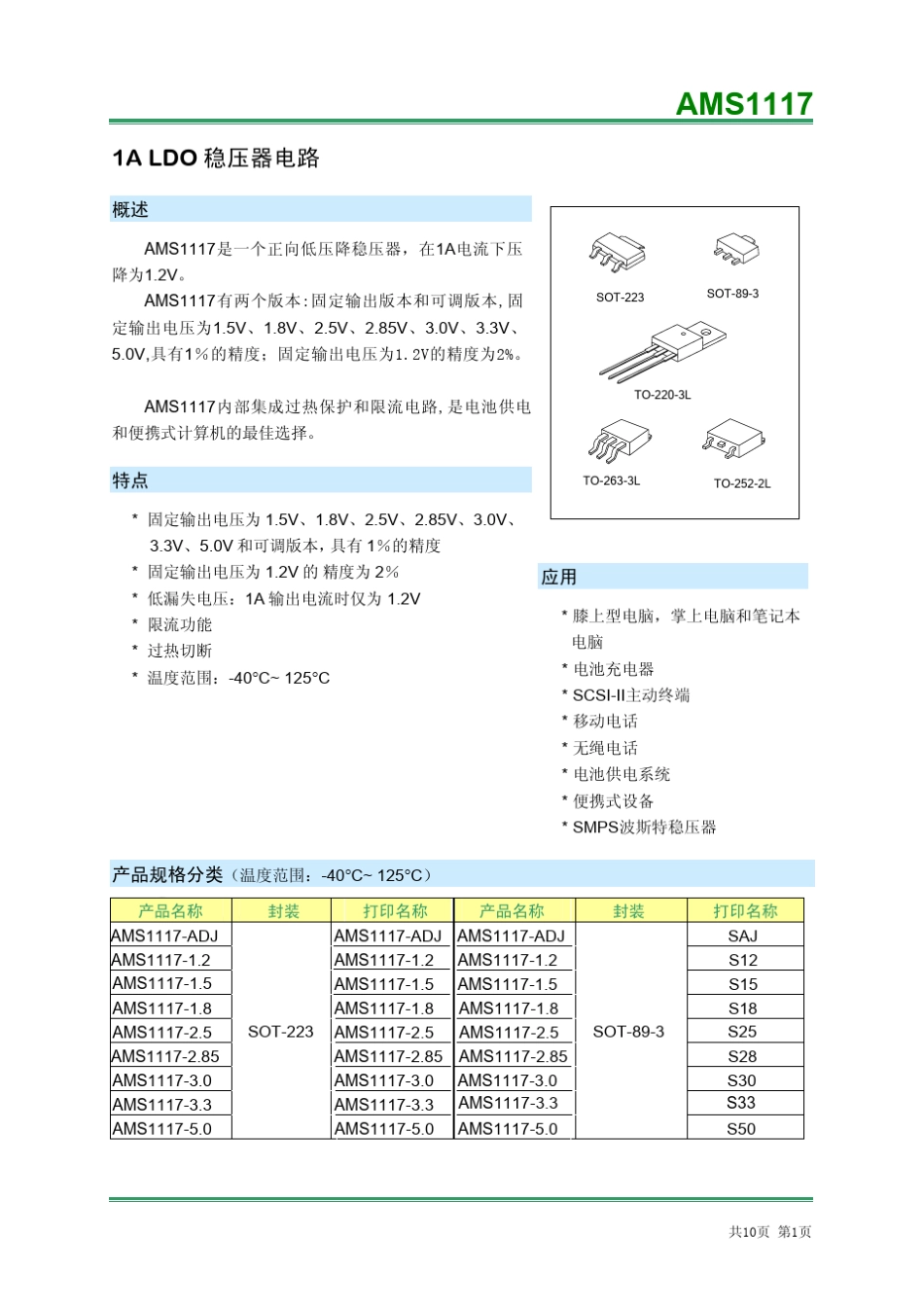 (中文资料)AMS1117_第1页