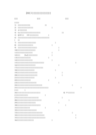 (切割)2013年二炼连铸车间关键岗位连铸工试题