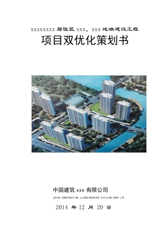 中建项目双优化策划书