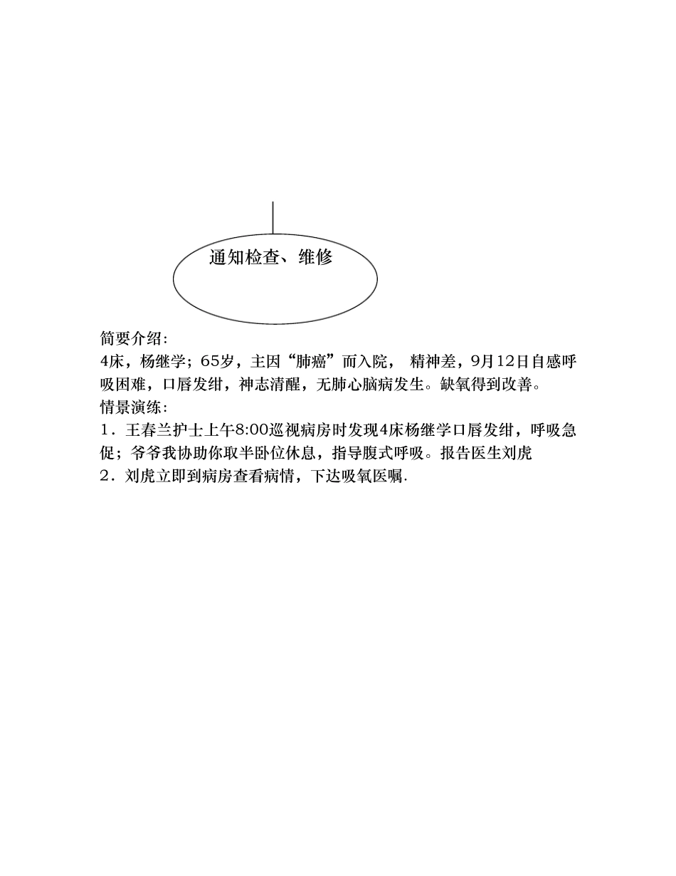 中心吸氧装置出现故障应急演练_第2页