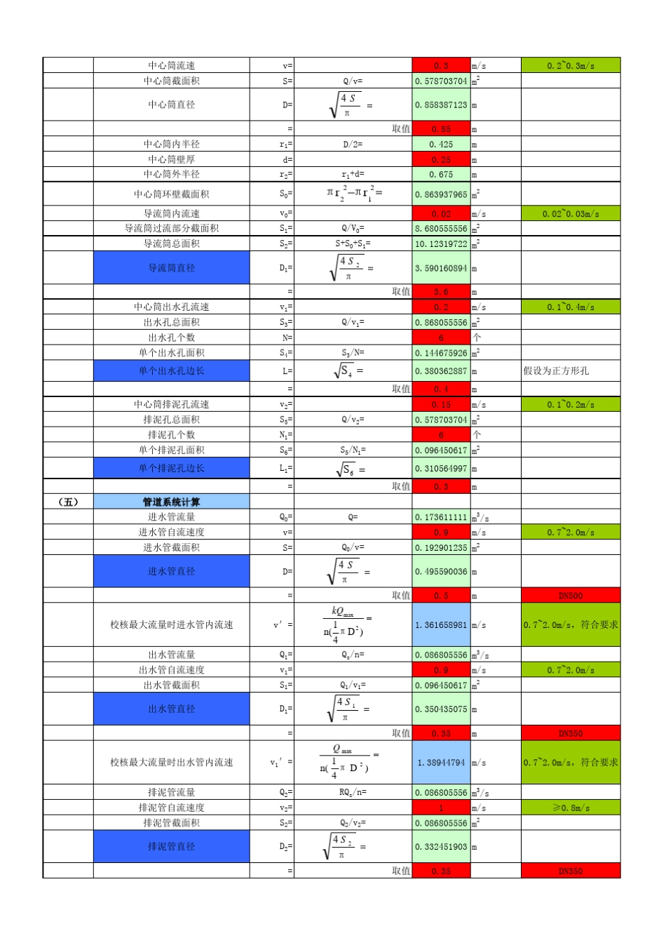 中心进水辐流式二次沉淀池计算书_第3页