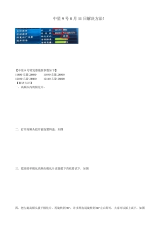 中星9号右旋升级破解方法(我刚试了,绝对可靠)