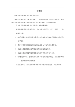 中海油ABplc投标书