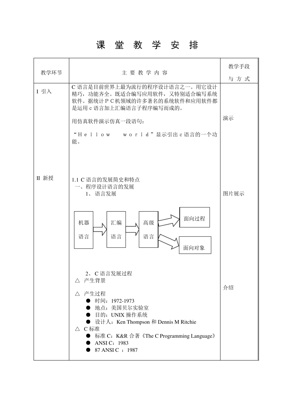 中等职业院校c语言基础教案_第3页
