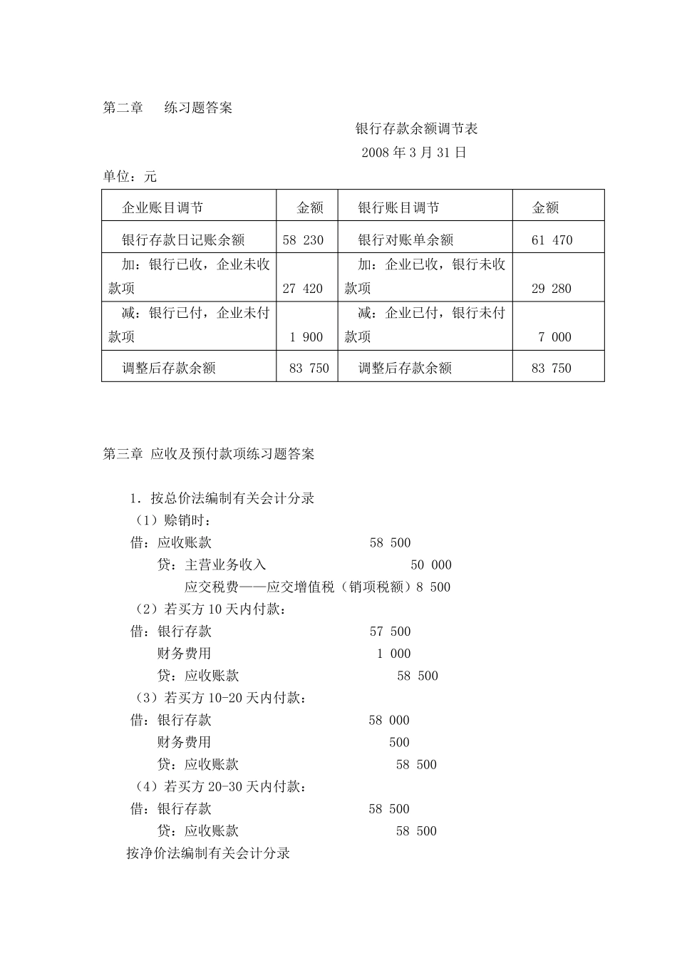 中级财务会计第四版习题答案_第1页