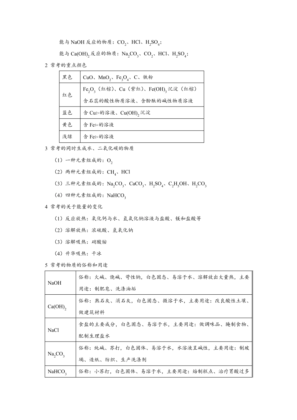 中考化学：物质的推断和转化解题技巧_第2页