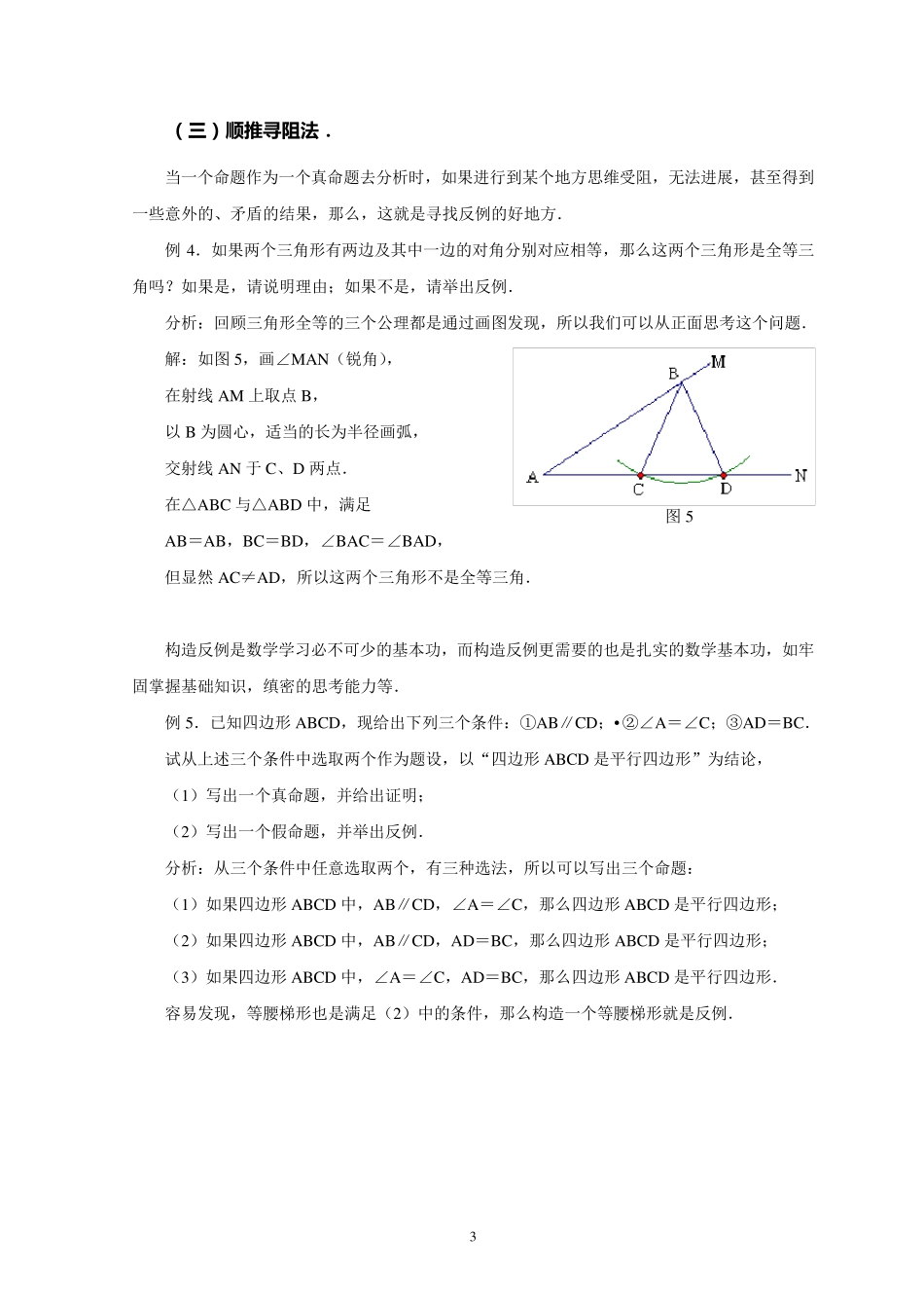 中考复习专题之举反例_第3页