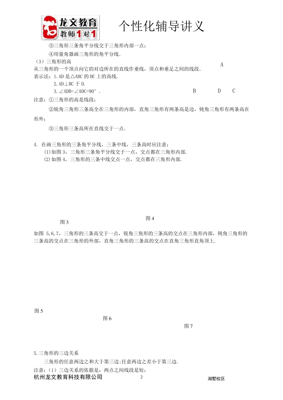 中考总复习讲义：三角形的基本性质+特殊三角形_第2页