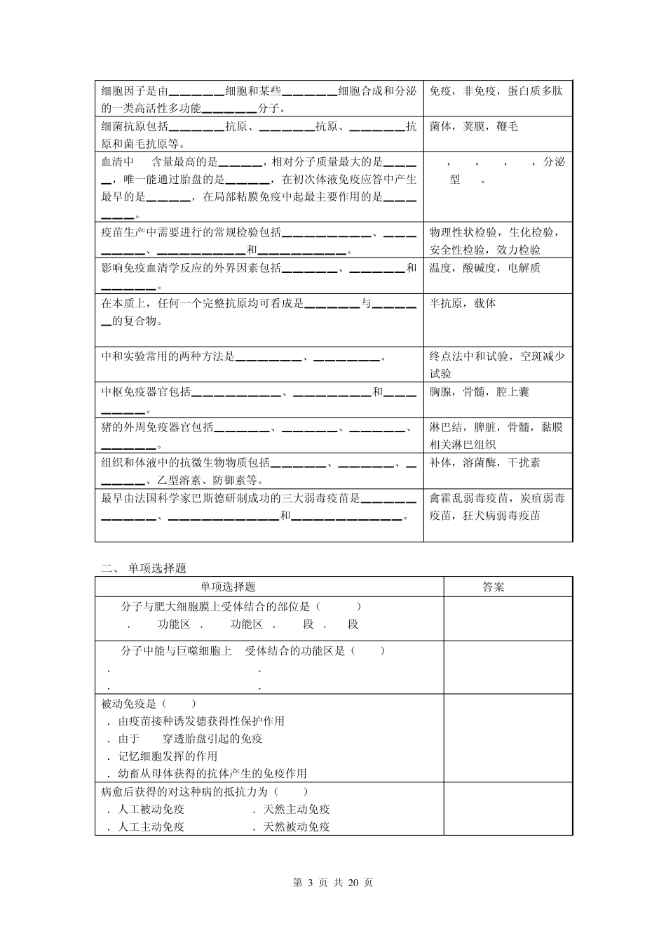 兽医免疫学复习思考题_第3页