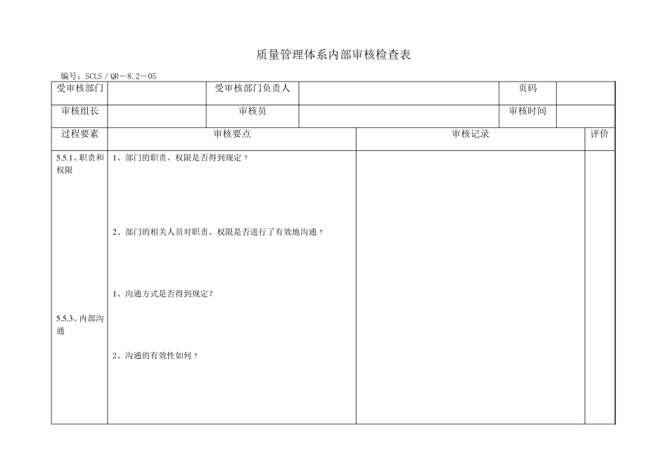 内审检查表(通用)_第3页