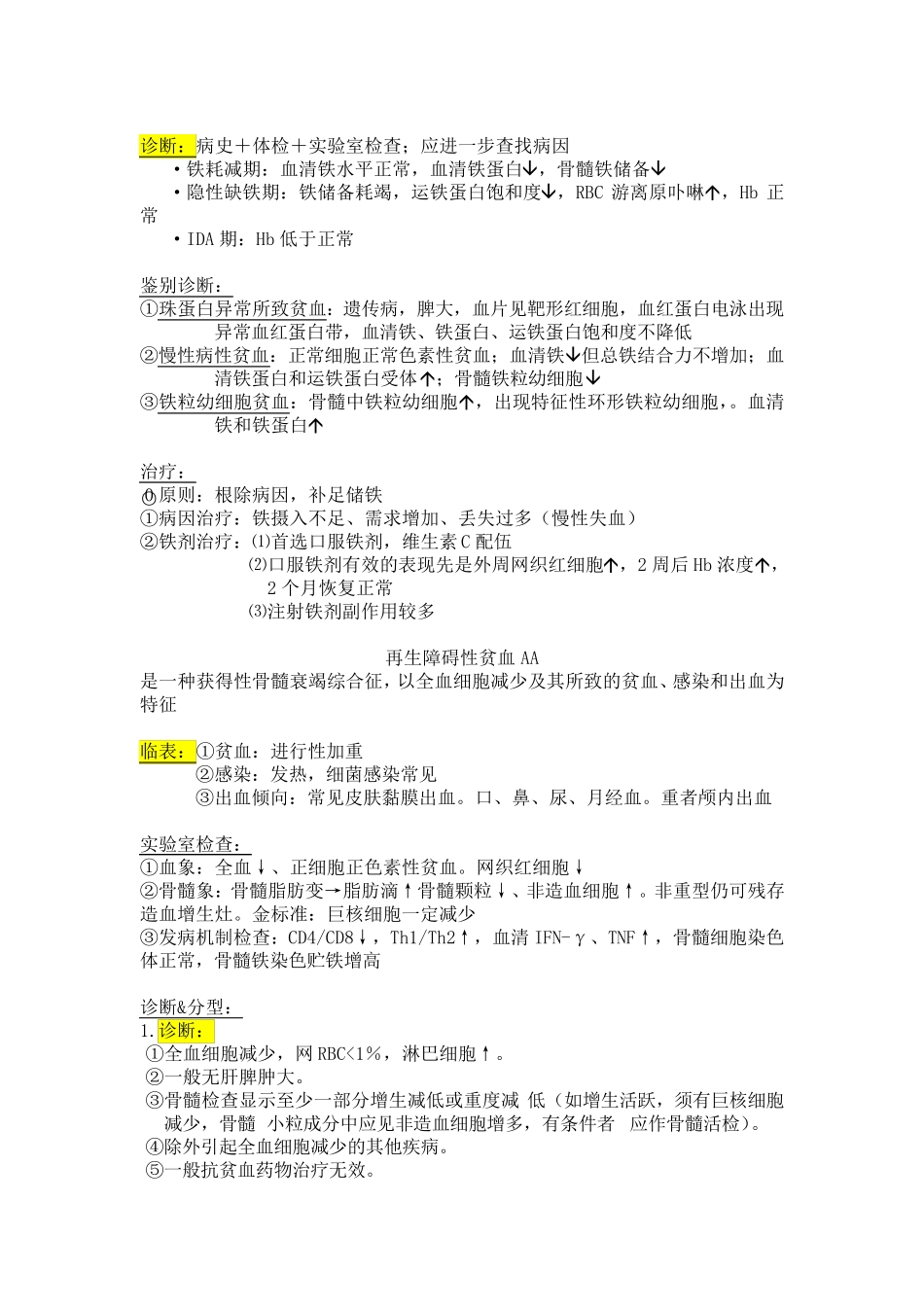 内科学整理血液及造血系统疾病_第2页