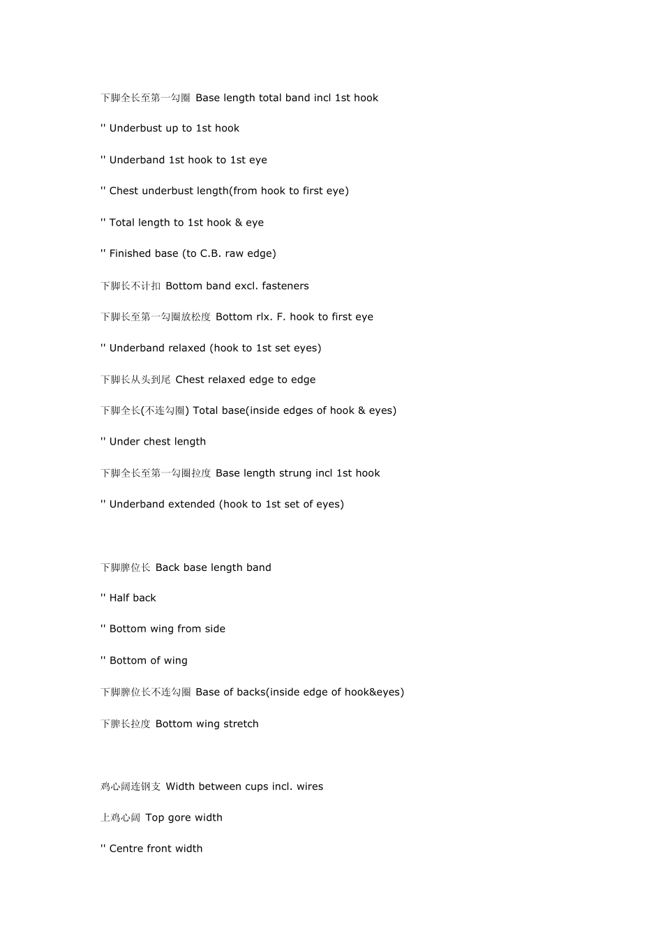 内衣厂常用英语_第1页