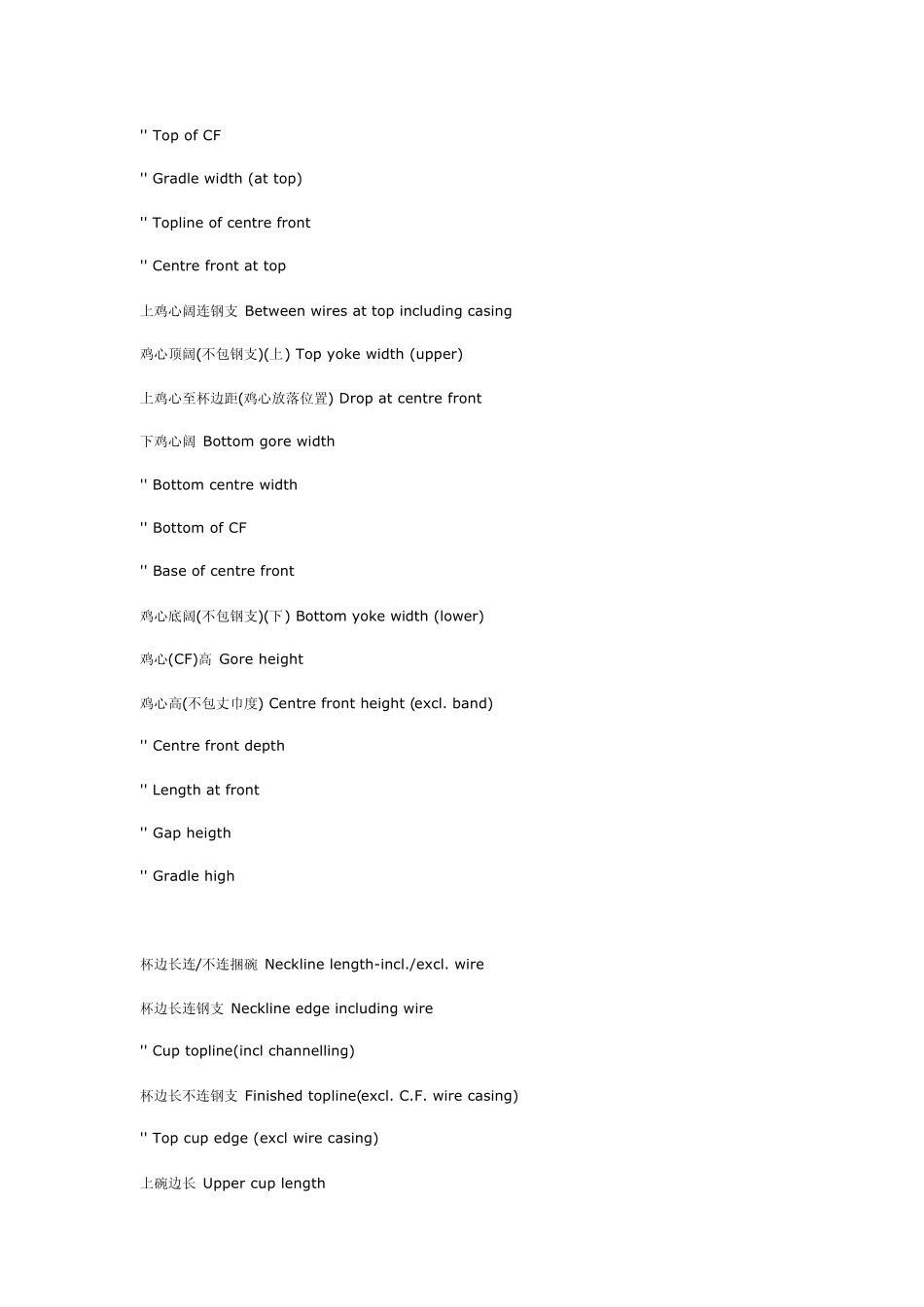 内衣厂常用英语_第2页