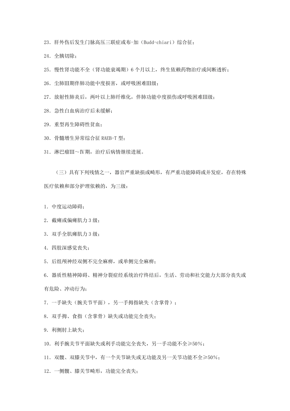 军人残疾等级评定标准_第3页