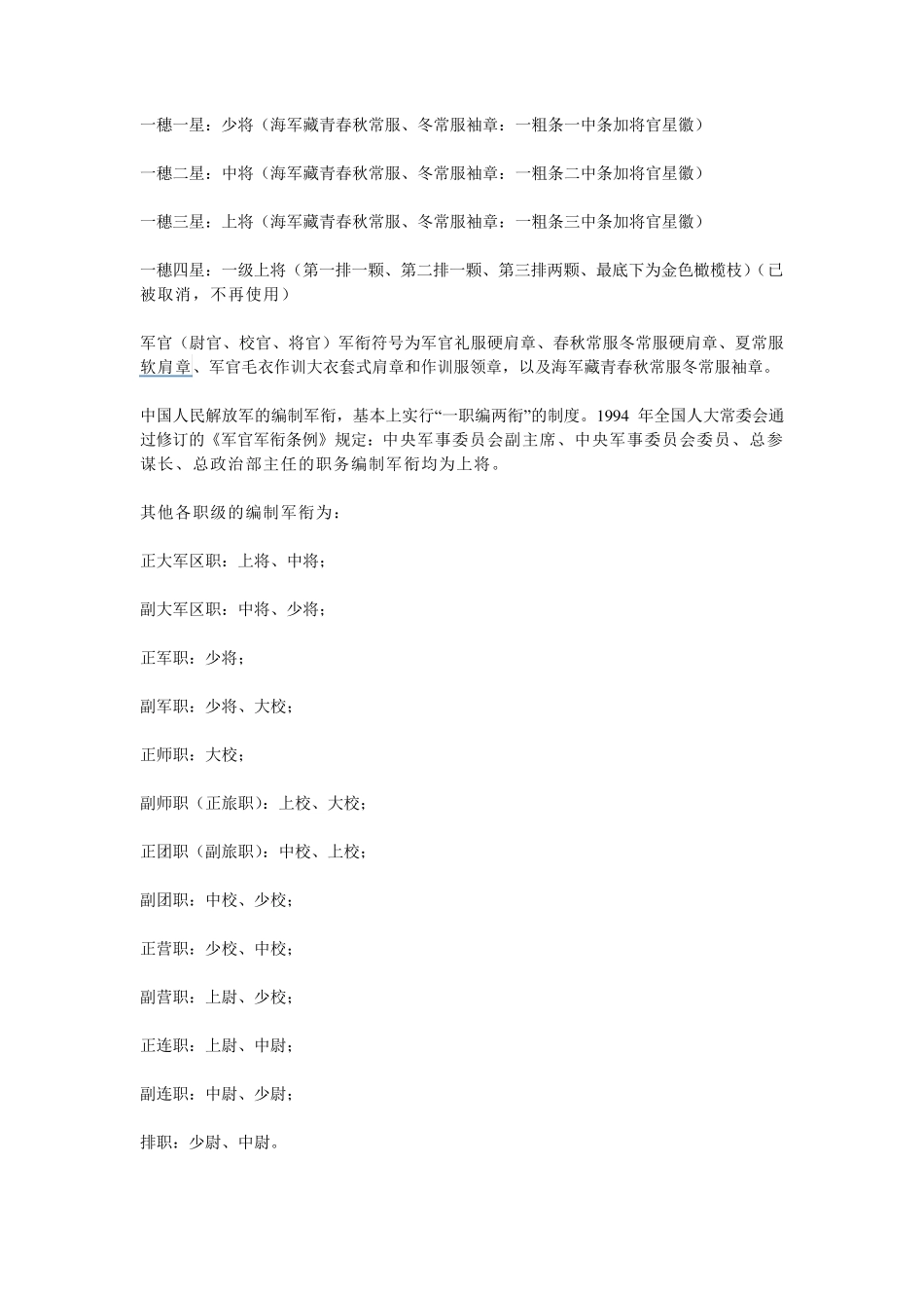 军衔等级与肩章标志_第2页