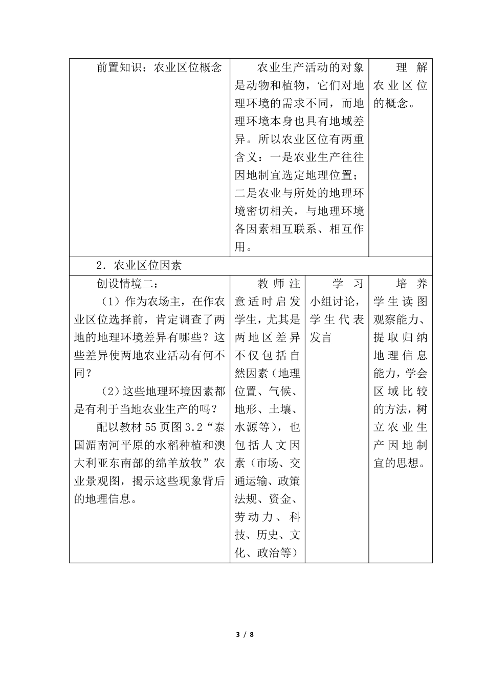 农业区位因素及其变化教学设计_第3页