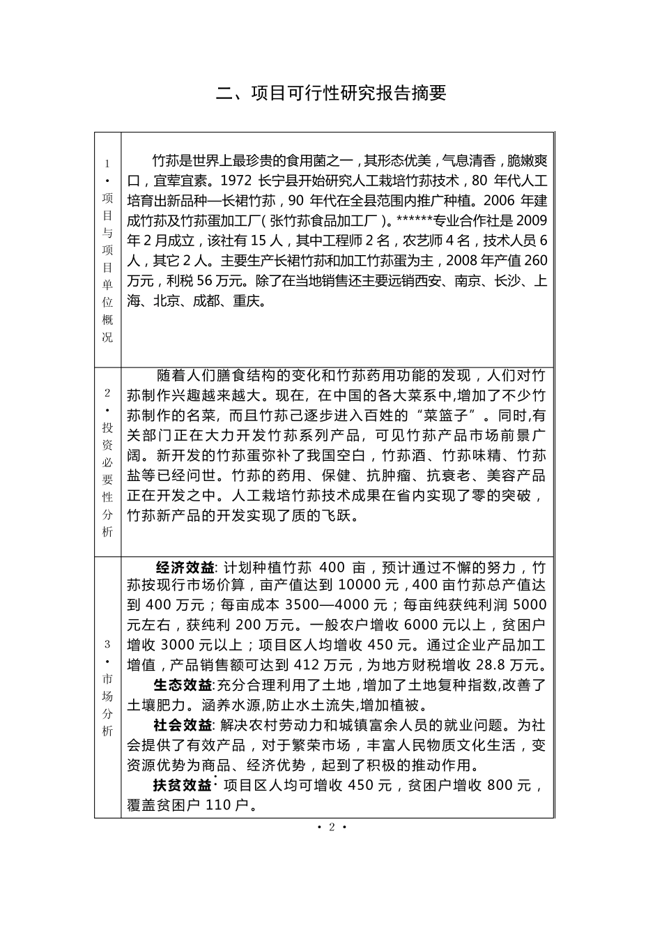 农业财政资金项目申报标准文本_第3页