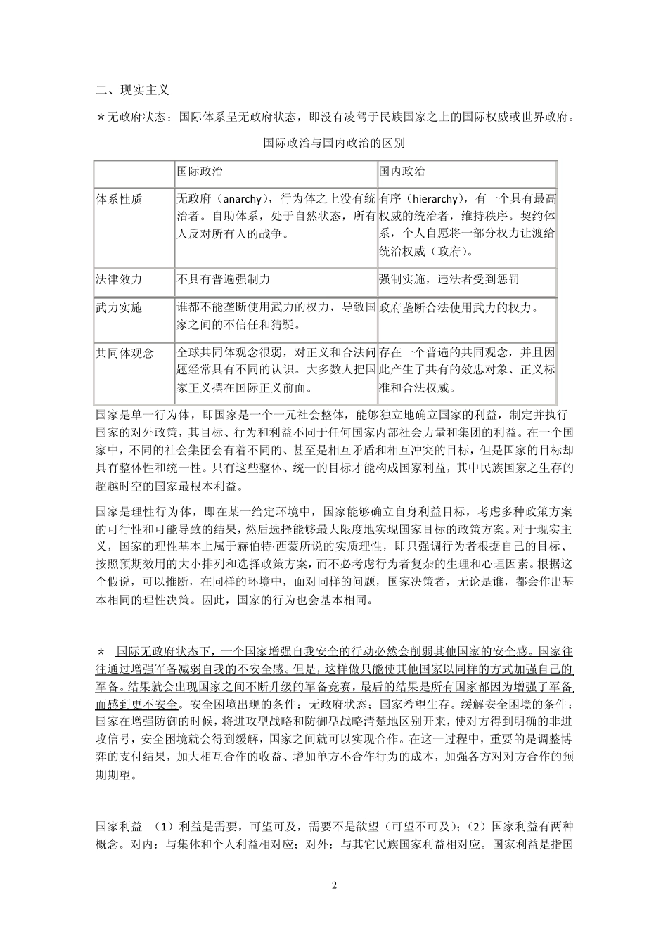 国际关系专业的理论总结_第2页
