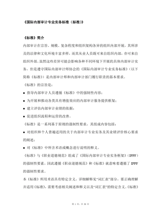 国际内部审计实务框架(IPPF2017)