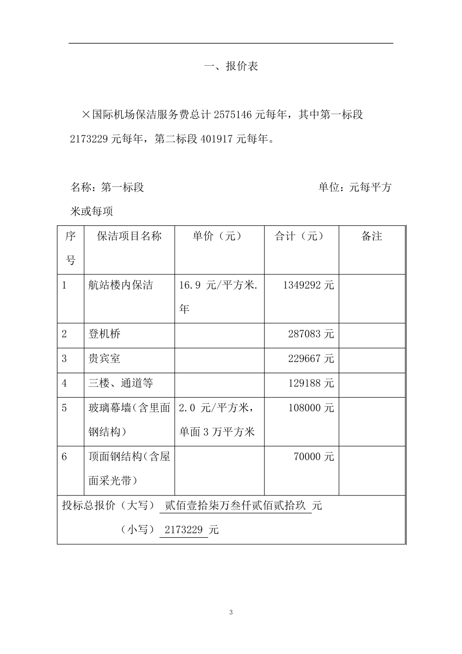国际机场保洁服务技术投标文件_第3页