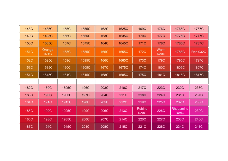 国际标准颜色色卡潘通卡颜色比对Pantone_PMS_col_第2页