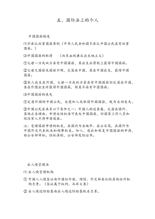 国际法上的个人