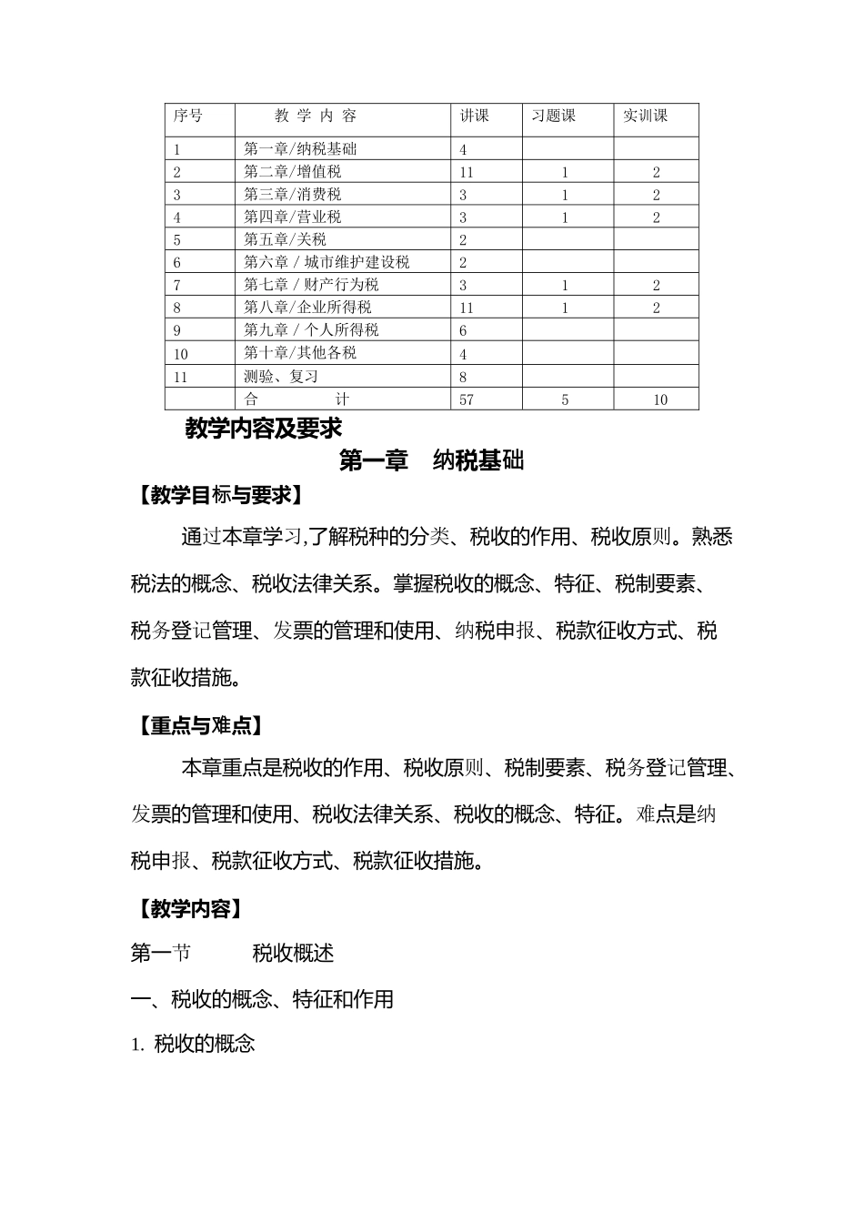 《税法》课程教学大纲_第2页