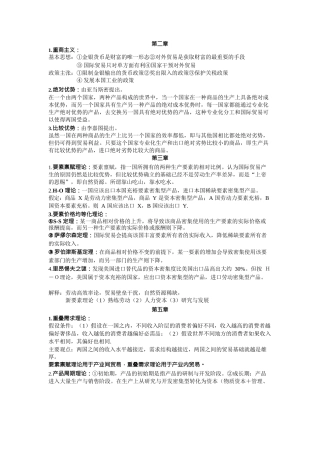 国际经济学完整