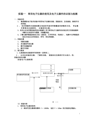 模拟电子技术基础实验指导书
