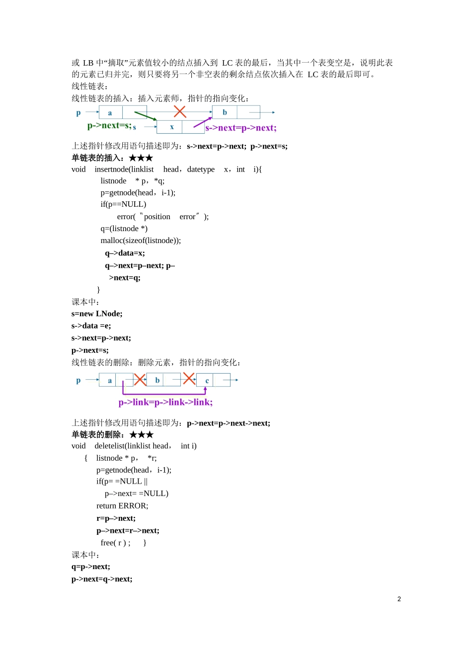 数据结构(C语言版)-期末复习汇总_第2页
