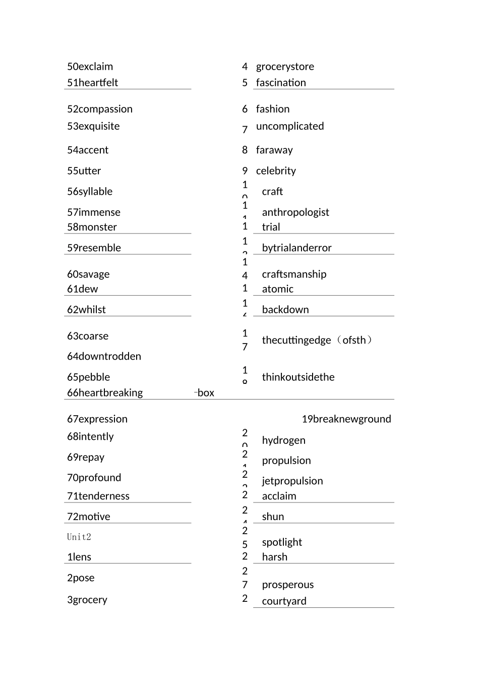 新外研版高中英语选择性必修三单词表英译汉_第2页